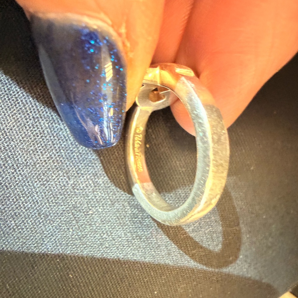 Tiffany & Co. Silver Heart Cutout Ring - Picture 6 of 6